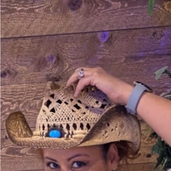 Cow girl / cow boy hat fully adjustable with 4 interchangeable hat bands - Picture 2 of 2